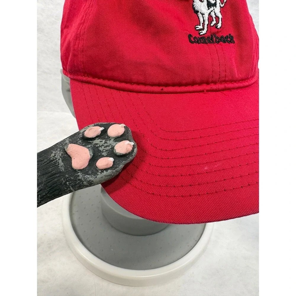 Gear For Sports Camelback Hat Red Embroidered Adjustable Dad Cap Cotton